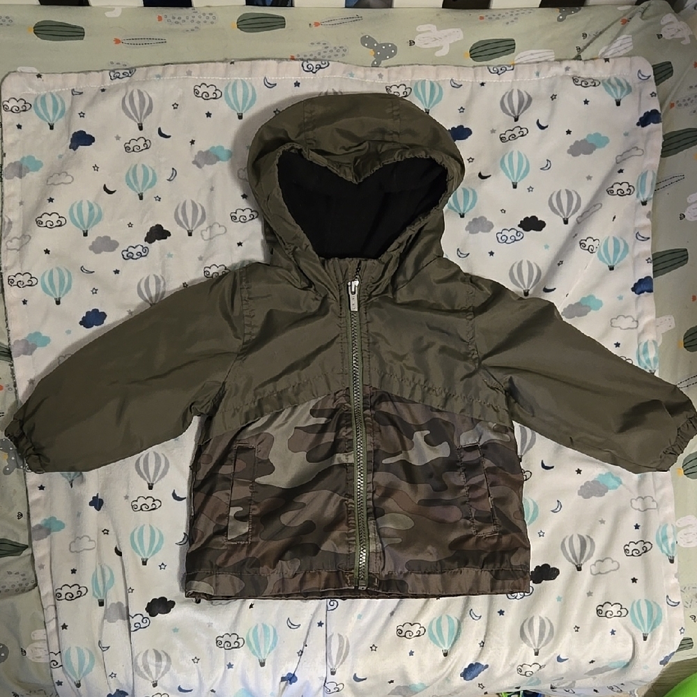 Carter's Olive and Camouflage Wind Breaker